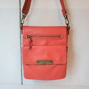 The Sak Pebbled Leather Organizer Crossbody Bag